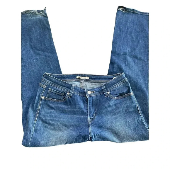 Levi Strauss Signature 529 Women Blue Bootcut Wide Leg Curvy Denim Jean Size 10 - Picture 4 of 6